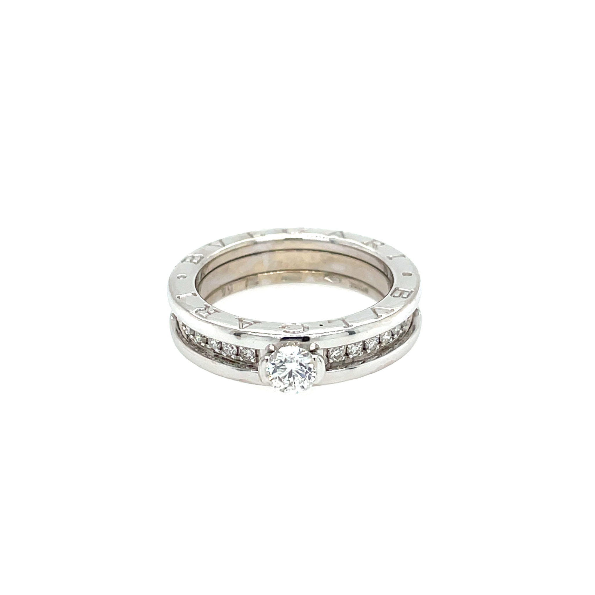 Bulgari B.Zero1 Ring Gr.54 ca. 0,50ct Diamanten Weißgold 18K BVLGARI