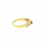 Saphir Ring Gr. 53,5 ca. 0,25ct Diamanten Gelbgold 750/ 18K - Bild 4 Vorschau