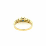 Saphir Ring Gr. 53,5 ca. 0,25ct Diamanten Gelbgold 750/ 18K - Bild 6 Vorschau