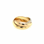 Tricolor Ring Gr. 49 750/ 18K - Bild 2 Vorschau