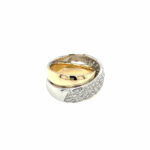 Doppel Ring Gr. 53 mit ca. 1ct Diamanten Bicolor 585/ 14K - Bild 4 Vorschau