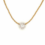Diamanten im Altschliff Kordelcollier 39 cm ca. 2,50 ct Diamanten Bicolor 750/ 18K Vorschau