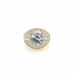 Juwelenring Gr. 58,5 ca. 4 ct Diamanten Bicolor 750/ 18K Vorschau