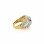 Juwelenring Gr. 58,5 ca. 4 ct Diamanten Bicolor 750/ 18K - Bild 4 Vorschau