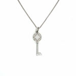 Bella Luce „Schlüssel“ Kette 45 cm ca. 0,08ct Diamanten Weißgold 585/ 14K Vorschau
