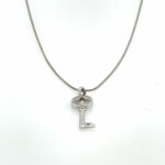 Bella Luce „Schlüssel“ Kette 45 cm ca. 0,08ct Diamanten Weißgold 585/ 14K - Bild 7 Vorschau
