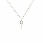 Bella Luce „Schlüssel“ Kette 45 cm ca. 0,08ct Diamanten Weißgold 585/ 14K - Bild 3 Vorschau