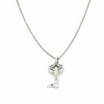 Bella Luce „Schlüssel“ Kette 45 cm ca. 0,08ct Diamanten Weißgold 585/ 14K - Bild 4 Vorschau