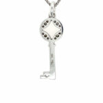 Bella Luce „Schlüssel“ Kette 45 cm ca. 0,08ct Diamanten Weißgold 585/ 14K - Bild 5 Vorschau