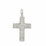 Christ Kreuz Anhänger mit ca. 1,30 ct Diamanten Weißgold 585/ 14K Vorschau
