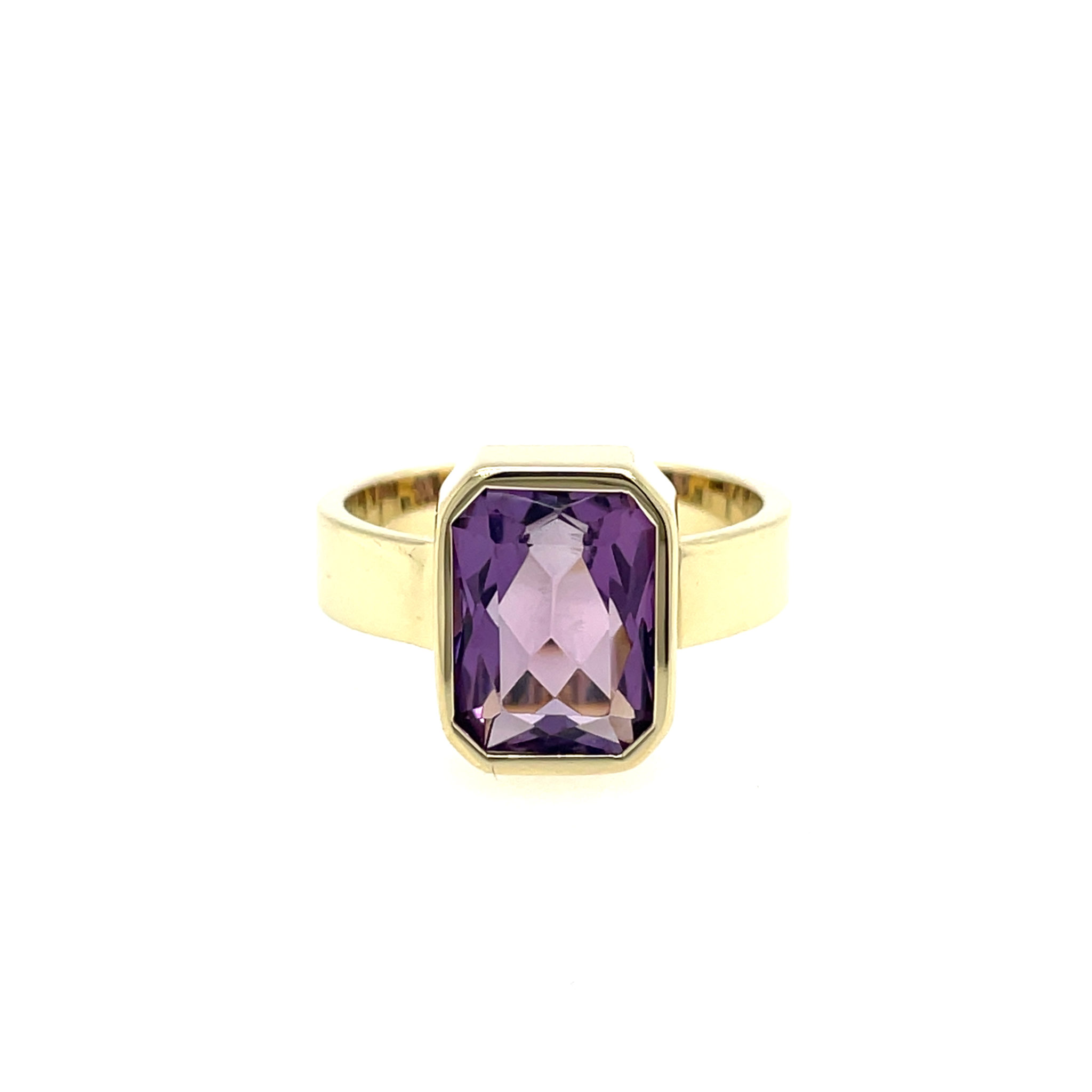 Amethyst Ring Gr. 59 Gelbgold 585/ 14K