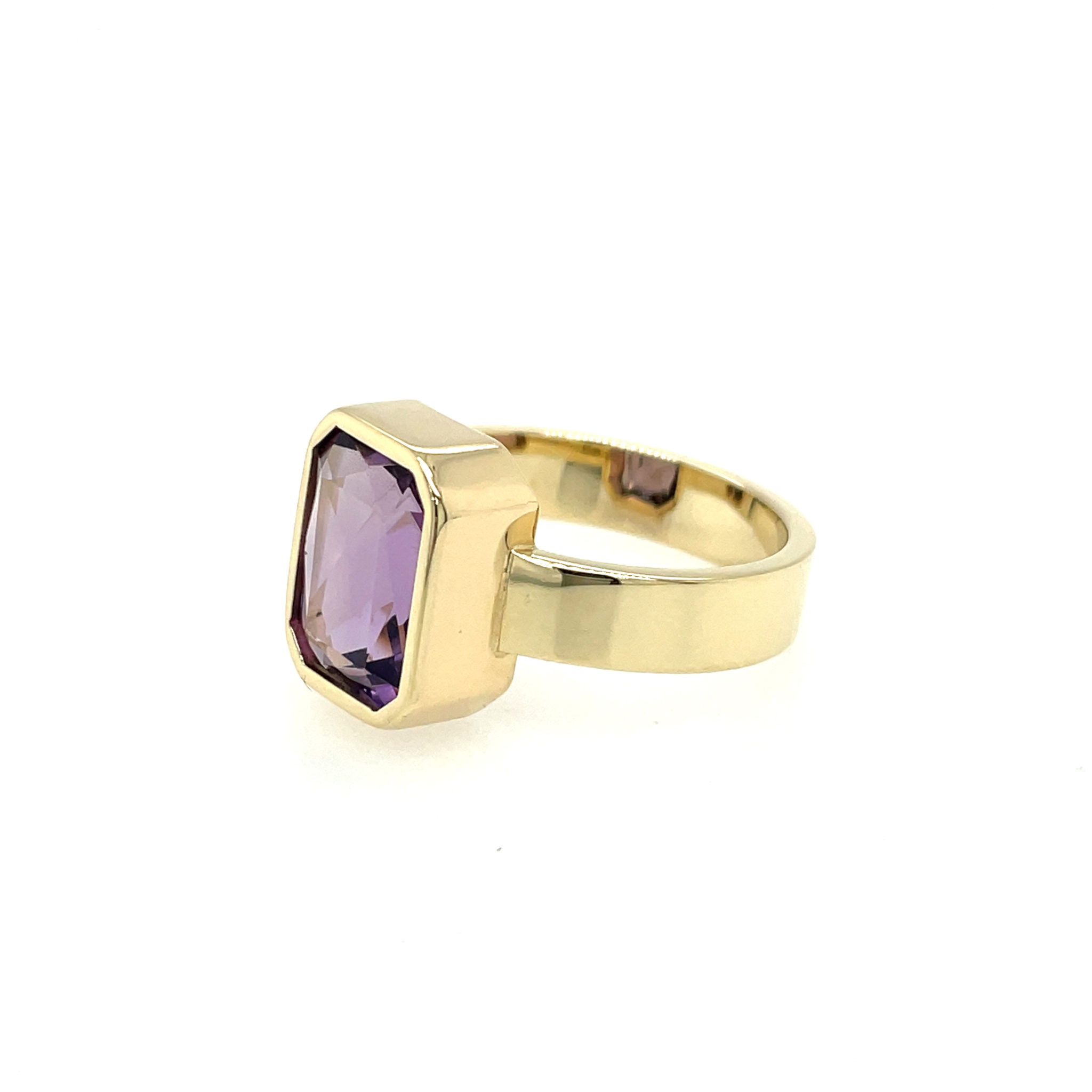 Amethyst Ring Gr. 59 Gelbgold 585/ 14K - Bild 2