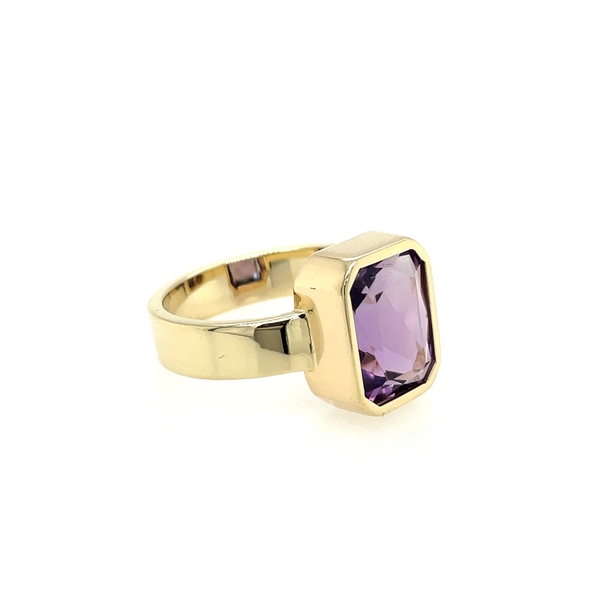 Amethyst Ring Gr. 59 Gelbgold 585/ 14K - Bild 3