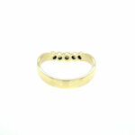 Halbmemoire Ring Gr. 53 ca. 0,10 ct Diamanten Gelbgold 585/ 14K - Bild 2 Vorschau