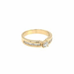 Ring Gr. 62 ca. 0,50 ct Diamanten Gelbgold 585/ 14K - Bild 5 Vorschau