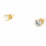 Solitärohrstecker ca. 2,19ct Diamanten Gelbgold 750/ 18K - Bild 2 Vorschau
