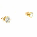 Solitärohrstecker ca. 2,19ct Diamanten Gelbgold 750/ 18K - Bild 3 Vorschau