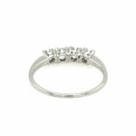 Halbmemoire Ring Gr.55 ca. 0,65ct Diamanten Weißgold 750/ 18K - Bild 6 Vorschau