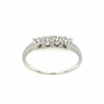 Halbmemoire Ring Gr.55 ca. 0,65ct Diamanten Weißgold 750/ 18K - Bild 7 Vorschau