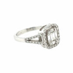 Entourage Ring Gr. 54 ca. 0,53ct Diamanten Weißgold 750/ 18K - Bild 7 Vorschau