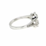 Entourage Ring Gr. 54 ca. 0,53ct Diamanten Weißgold 750/ 18K - Bild 2 Vorschau