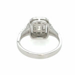 Entourage Ring Gr. 54 ca. 0,53ct Diamanten Weißgold 750/ 18K - Bild 4 Vorschau