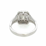 Entourage Ring Gr. 54 ca. 0,53ct Diamanten Weißgold 750/ 18K - Bild 5 Vorschau