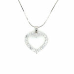„Herz“ Kette 44cm ca. 3ct Diamanten Weißgold 750/ 18K Vorschau