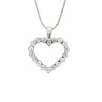 „Herz“ Kette 44cm ca. 3ct Diamanten Weißgold 750/ 18K - Bild 3 Vorschau