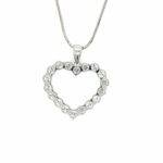 „Herz“ Kette 44cm ca. 3ct Diamanten Weißgold 750/ 18K - Bild 5 Vorschau