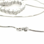 „Herz“ Kette 44cm ca. 3ct Diamanten Weißgold 750/ 18K - Bild 6 Vorschau