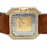 Cartier 18k Ceinture Ref. 7810 1980 Gold 18K Diamond watch Factory setting - Bild 3 Vorschau