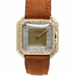 Cartier 18k Ceinture Ref. 7810 1980 Gold 18K Diamond watch Factory setting - Bild 2 Vorschau