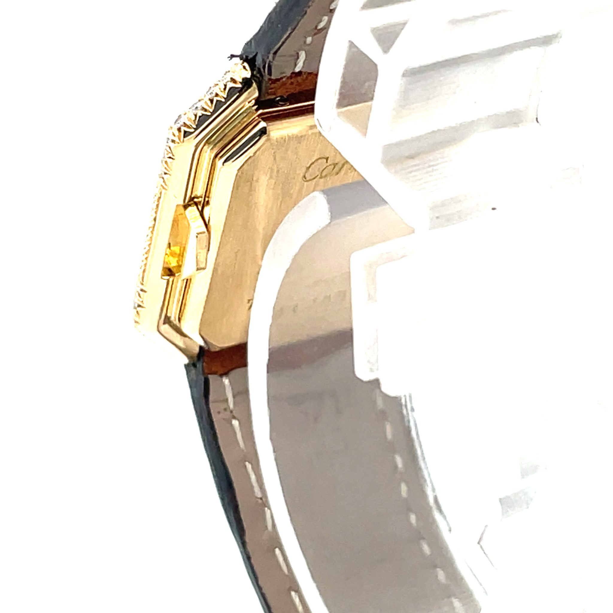 Cartier 18k Ceinture Ref. 7810 1980 Gold 18K Diamond watch Factory setting - Bild 8
