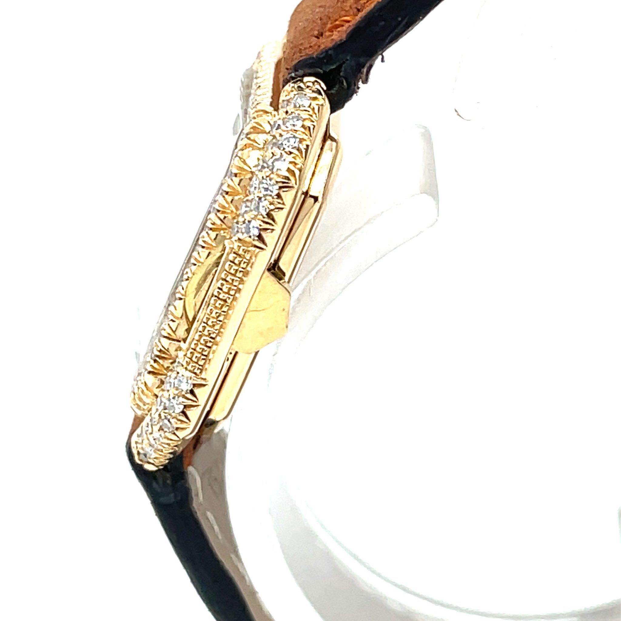 Cartier 18k Ceinture Ref. 7810 1980 Gold 18K Diamond watch Factory setting - Bild 9