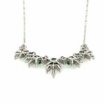Bucherer Smaragd Collier 42cm ca. 3,3ct Diamanten Weißgold 750/ 18K - Bild 4 Vorschau