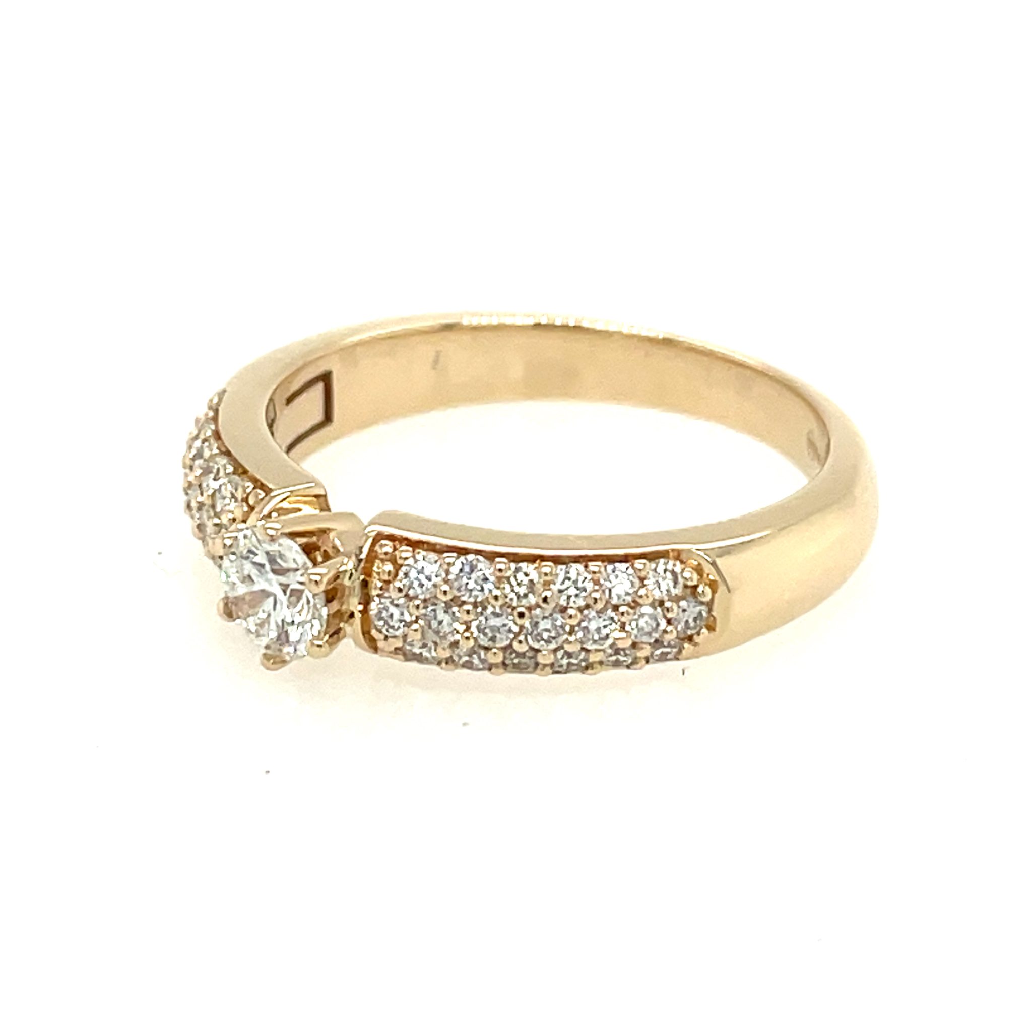 CHRIST Ring Gr. 58 ca. 0,80 ct Diamanten Gelbgold 585/ 14K - Bild 2
