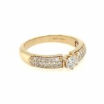 CHRIST Ring Gr. 58 ca. 0,80 ct Diamanten Gelbgold 585/ 14K - Bild 3 Vorschau