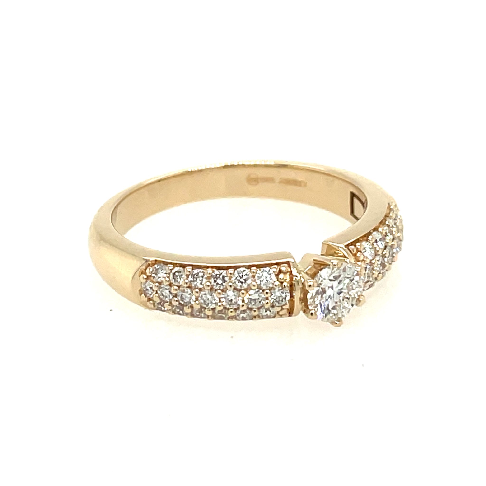 CHRIST Ring Gr. 58 ca. 0,80 ct Diamanten Gelbgold 585/ 14K - Bild 3