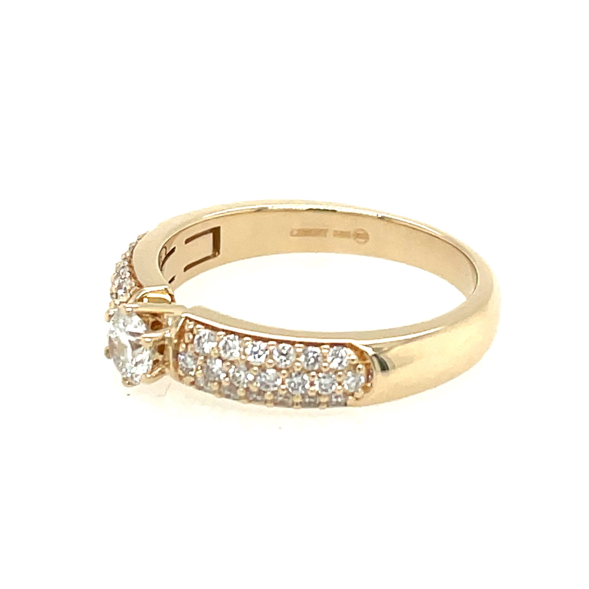 CHRIST Ring Gr. 58 ca. 0,80 ct Diamanten Gelbgold 585/ 14K - Bild 4
