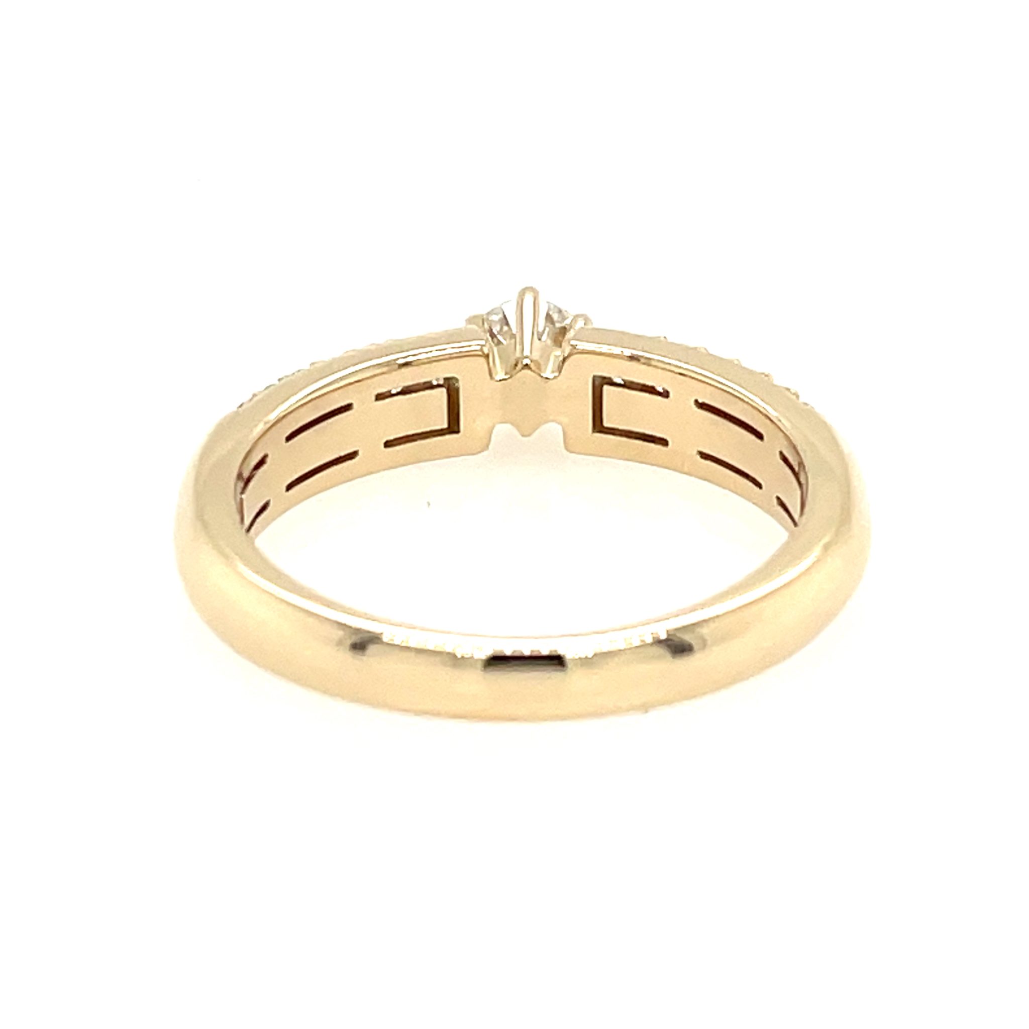 CHRIST Ring Gr. 58 ca. 0,80 ct Diamanten Gelbgold 585/ 14K - Bild 6
