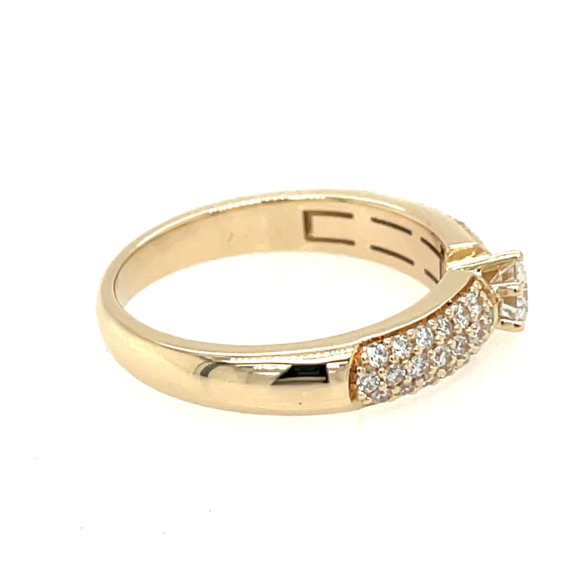 CHRIST Ring Gr. 58 ca. 0,80 ct Diamanten Gelbgold 585/ 14K - Bild 7