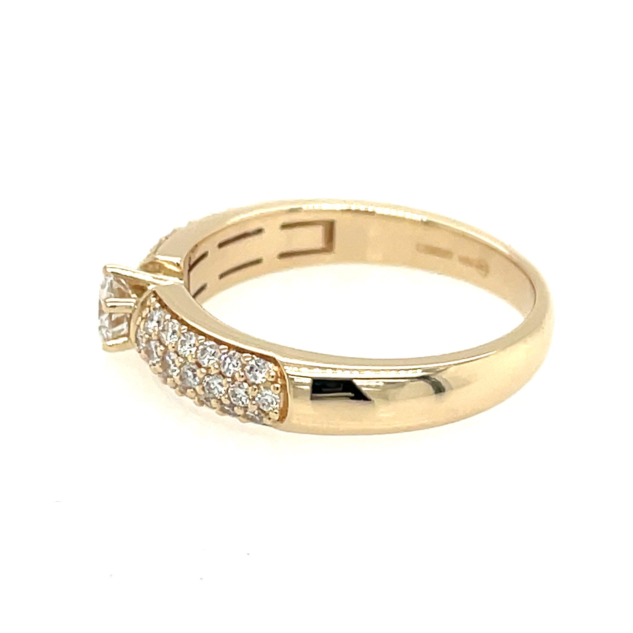 CHRIST Ring Gr. 58 ca. 0,80 ct Diamanten Gelbgold 585/ 14K - Bild 8