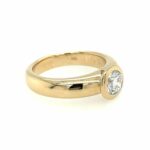 Solitärring Gr. 60 ca. 1,02 ct Diamant Gelbgold 585/ 14K - Bild 3 Vorschau