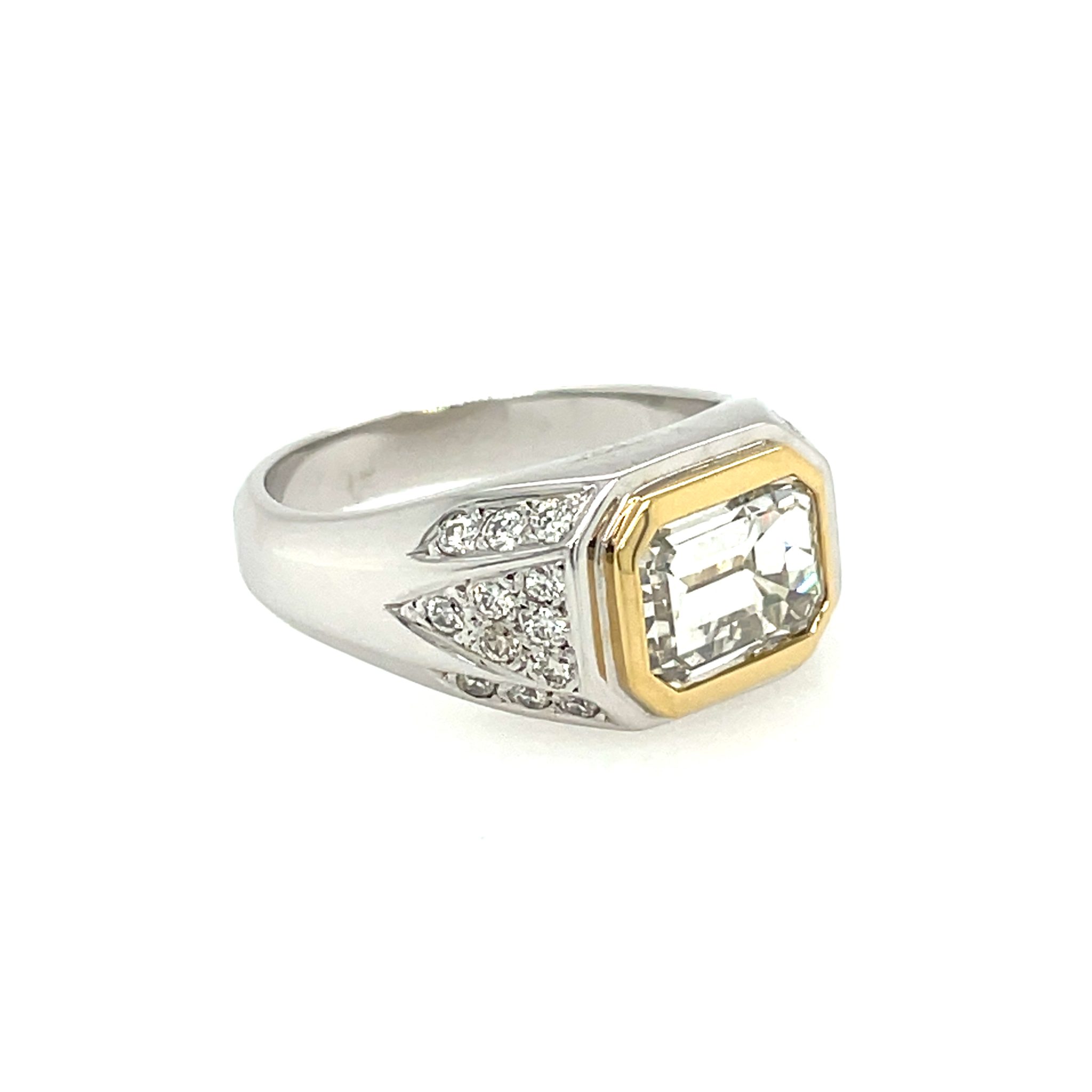 Ring Gr. 57 ca. 3,25 ct Diamanten Bicolor 750/ 18K - Bild 3