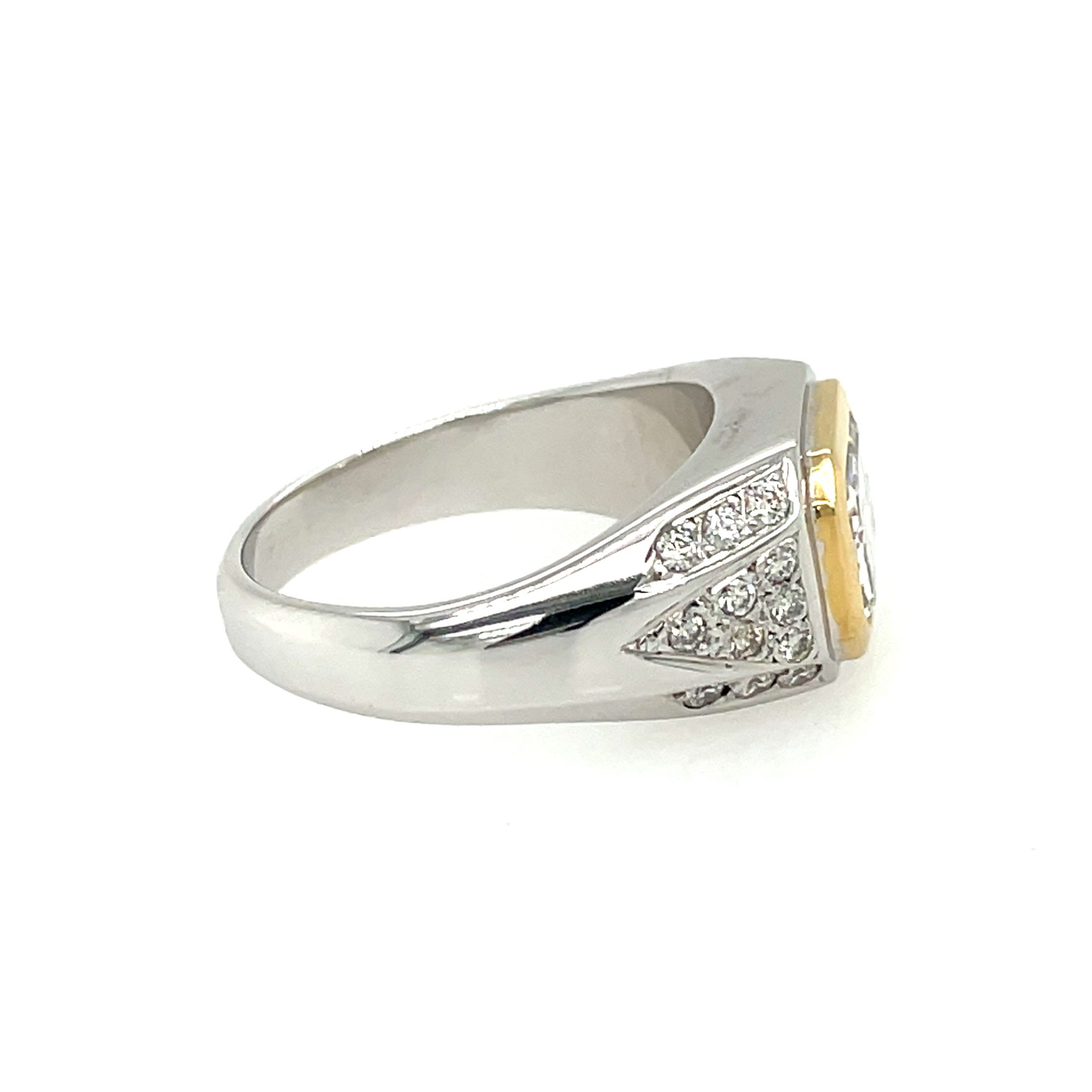 Ring Gr. 57 ca. 3,25 ct Diamanten Bicolor 750/ 18K - Bild 4