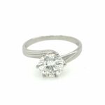 Solitärring Gr. 58 2,0 ct Diamant Weißgold 750/ 18K DPL Zertifikat Vorschau
