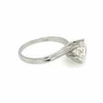 Solitärring Gr. 58 2,0 ct Diamant Weißgold 750/ 18K DPL Zertifikat - Bild 3 Vorschau