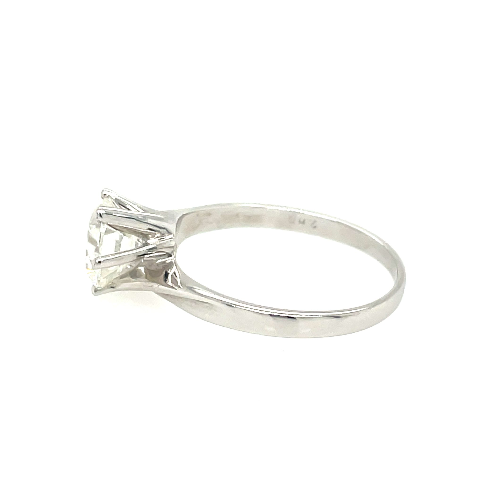 Solitärring Gr. 58 2,0 ct Diamant Weißgold 750/ 18K DPL Zertifikat - Bild 4