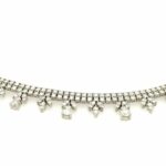 Friedrich Collier 44cm ca. 12,35ct Diamanten Weißgold 750/ 18K - Bild 2 Vorschau